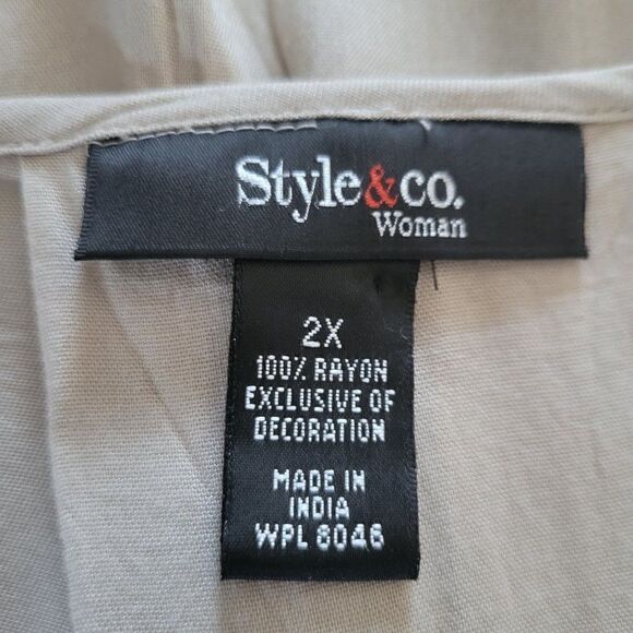 Style & Co Women's Embroidered Tunic (Size 2X) - Picture 5 of 8